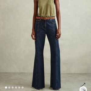 Reiss Blue Flare & Wide Leg Jeans